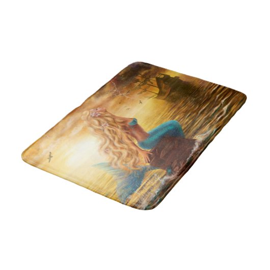 Bath Mat Fantasy Mermaid Badematte (Schrägansicht)