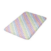Bath Mat - Farbige Sterne Badematte (Schrägansicht)