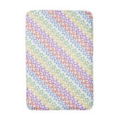 Bath Mat - Farbige Sterne Badematte (Vorderseite Vertikal)