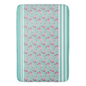 Bath Mat/Flamingos Badematte (Vorderseite Vertikal)