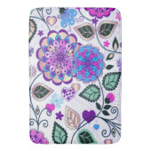 Bath Mat/Floral Badematte (Vorderseite Vertikal)