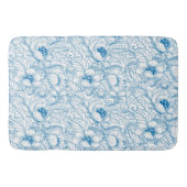 Bath Mat Floral Blue Badematte (Vorderseite)
