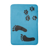 Bath Mat - Foot Prints Badematte (Vorderseite Vertikal)
