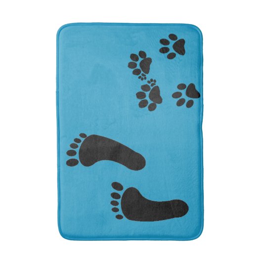 Bath Mat - Foot Prints Badematte (Vorderseite Vertikal)