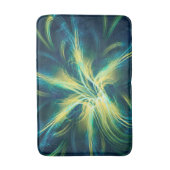 Bath Mat Fraktal Blume Blaue Palette Badematte (Vorderseite Vertikal)