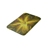 Bath Mat Fraktal Blume Gelbe Palette Badematte (Schrägansicht)