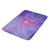 Bath Mat Fraktal Delikate Cyan Palette Badematte (Schrägansicht)
