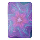 Bath Mat Fraktal Delikate Cyan Palette Badematte (Vorderseite Vertikal)