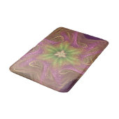 Bath Mat Fraktal Light Lila Palette Badematte (Schrägansicht)