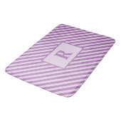 Bath Mat für Lila Streifen Badematte (Schrägansicht)