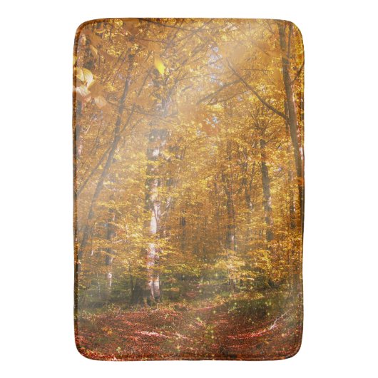 Bath Mat Herbst Wald Gold Rennen Badematte (Vorderseite Vertikal)