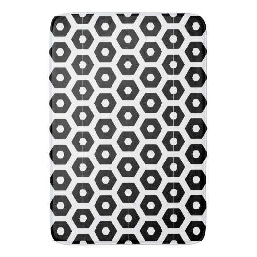Bath Mat - Hexagons Badematte (Vorderseite Vertikal)