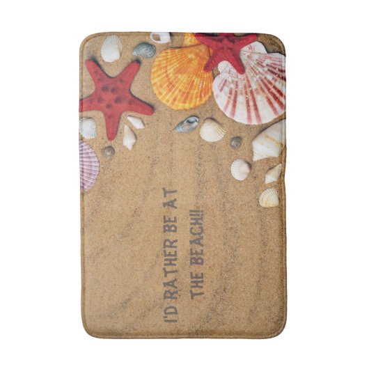 BATH MAT - Ich wäre eher am Strand Badematte (Vorderseite Vertikal)