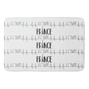 Bath Mat Liebe Frankreich Badematte