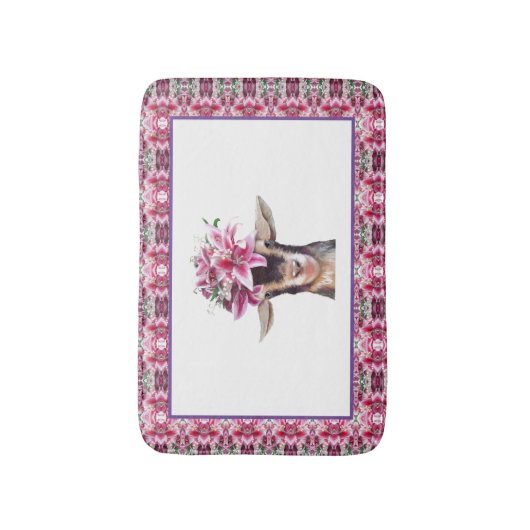 Bath Mat Lilly die Ziege Badematte (Vorderseite Vertikal)