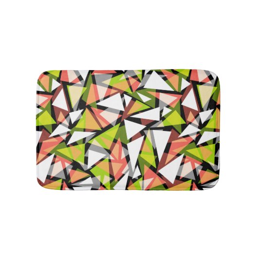 Bath Mat Nahtlose geometrische Dreiecke Badematte (Vorderseite)