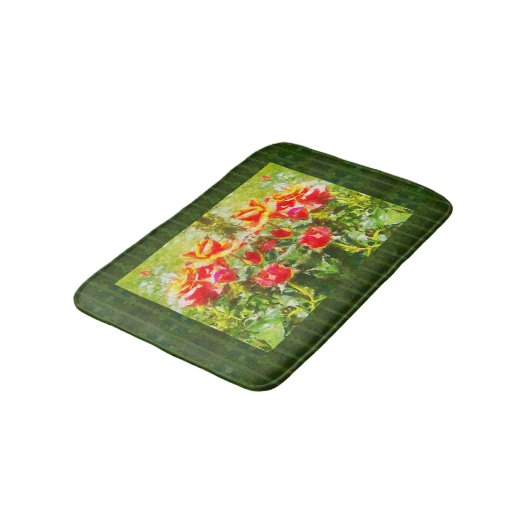 Bath Mat Orange Rose Badematte (Schrägansicht)