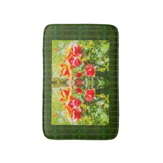 Bath Mat Orange Rose Badematte (Vorderseite Vertikal)