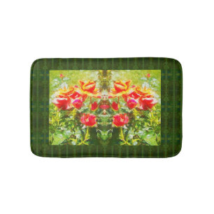 Bath Mat Orange Rose Badematte
