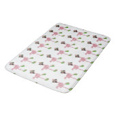 Bath Mat/Pink Flamingos Badematte (Schrägansicht)