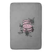 Bath Mat, Pink und Black Leopard Pumpkin Badematte (Vorderseite Vertikal)