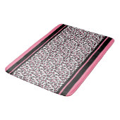 Bath Mat/Pink Zebra Muster Badematte (Schrägansicht)