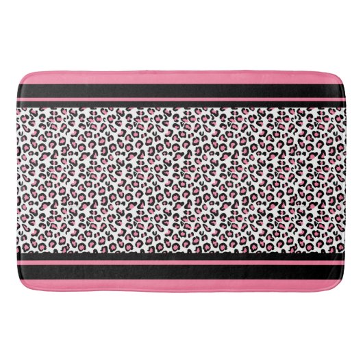 Bath Mat/Pink Zebra Muster Badematte (Vorderseite)