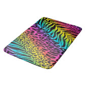 Bath Mat/Rainbow Animal Print Badematte (Schrägansicht)