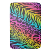 Bath Mat/Rainbow Animal Print Badematte (Vorderseite Vertikal)