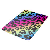 Bath Mat/Rainbow Leopard Print Badematte (Schrägansicht)