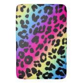 Bath Mat/Rainbow Leopard Print Badematte (Vorderseite Vertikal)