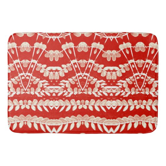 Bath Mat, Rot Farbe Modernes klassisches Design Ba Badematte (Vorderseite)