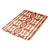 Bath Mat, Rot Farbe Modernes klassisches Design Ba Badematte (Schrägansicht)