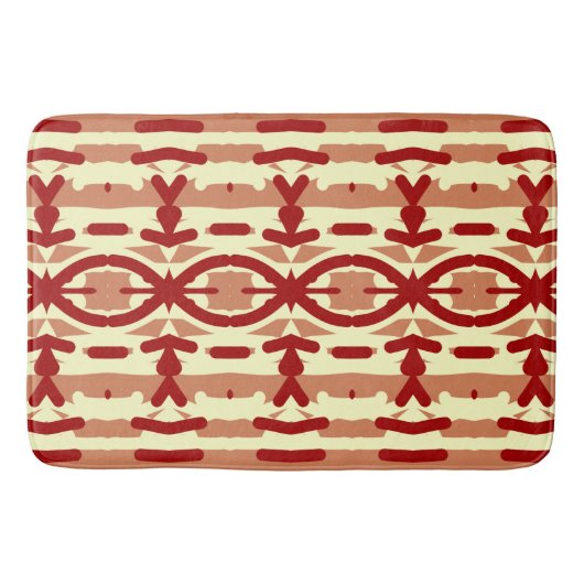 Bath Mat, Rot Farbe Modernes klassisches Design Ba Badematte (Vorderseite)