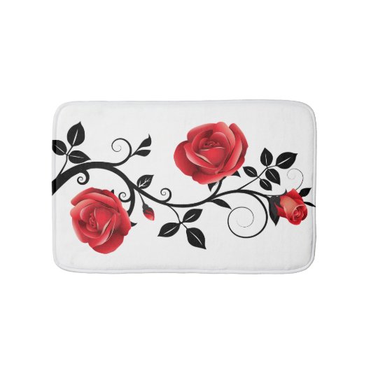 Bath Mat-Rote Rose Badematte (Vorderseite)