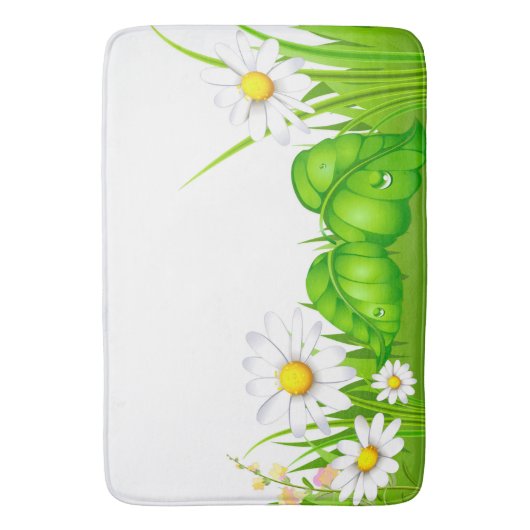 Bath Mat/Spring Daisy Badematte (Vorderseite Vertikal)