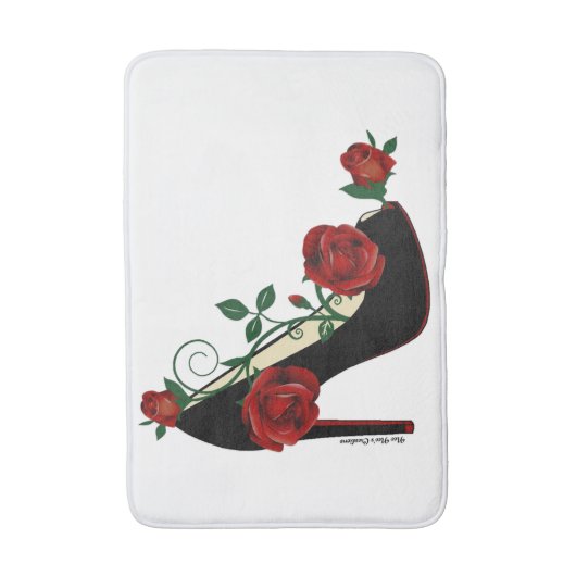 Bath Mat - Stiletto-Rose Badematte (Vorderseite Vertikal)