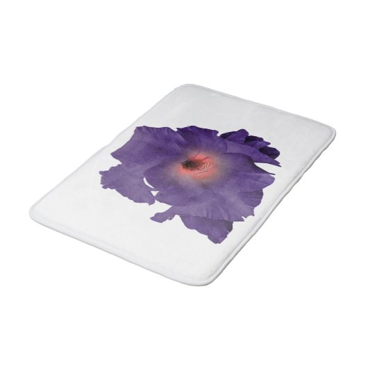 Bath Mat Sword Lily Indigo Pink Badematte (Schrägansicht)