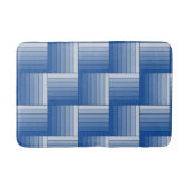 Bath Mat - Tiles of Blue Ombre Streifen Badematte (Vorderseite)