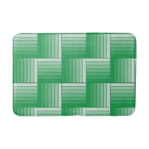 Bath Mat - Tiles of Green Ombre Streifen Badematte