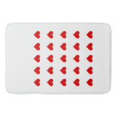 Bath Mat with hearts. Badematte (Vorderseite)