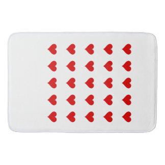 Bath Mat with hearts. Badematte
