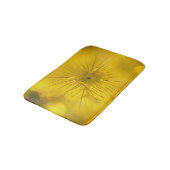 Bath Mat Yellow Bokeh-Blume Badematte (Schrägansicht)