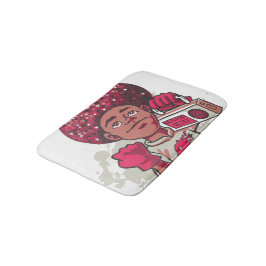 Bath Mat – YOUTH Power Afro & Boombox Urban Design Badematte
