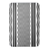 Bath Mat/Zig Zags und Checked Badematte (Vorderseite Vertikal)