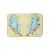 Bath Mats/ Blaue Vögel Badematte (Vorderseite)