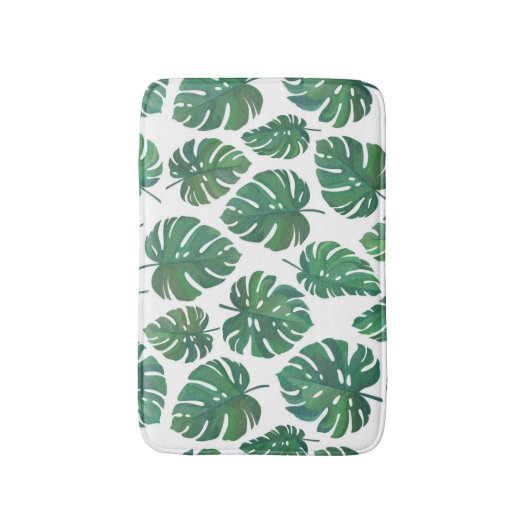 Bath Mats "Palm leaf" Badematte (Vorderseite Vertikal)
