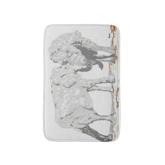 Bath Matts/ Elefanten Badematte (Vorderseite Vertikal)