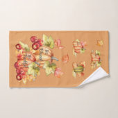 Bath Orange Sei dankbar, sei gesegnet Badetuch Set (Handtuch)