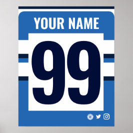 Bath Personalisiert Rugby Shirt Poster